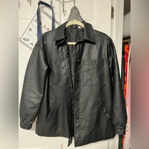 ASOS Collusion Leather Shacket